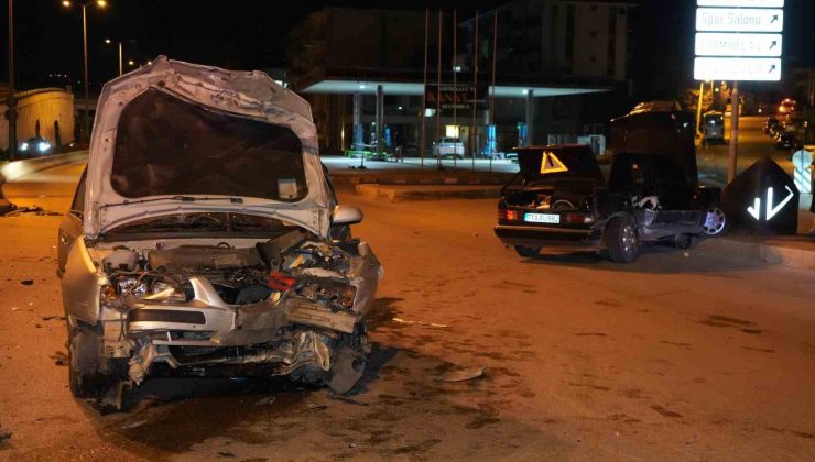 Kırıkkale’de iki otomobil çarpıştı: 1 yaralı