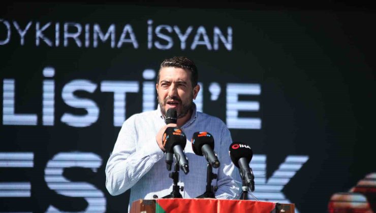 Konya’da ’Soykırıma İsyan Filistin’e Destek Yürüyüşü’ düzenlendi