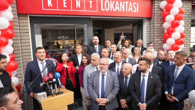 Manisa’da miting gibi ’Kent Lokantası’ açılışı