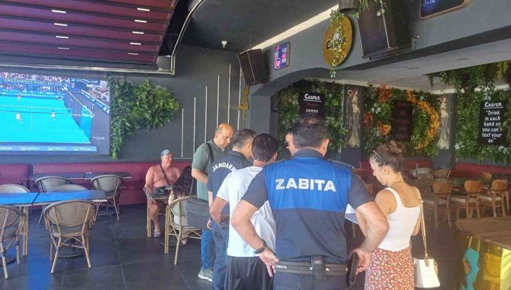 Marmaris’te zabıtadan nargile ve tütün denetimi