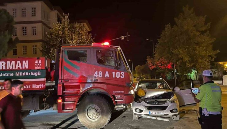 Menteşe’de trafik kazası: 1 yaralı