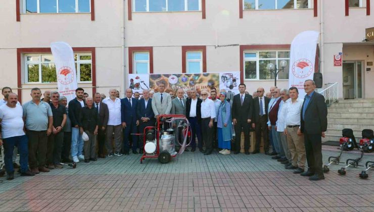 Ordu’da üreticilere makine ve ekipman desteği