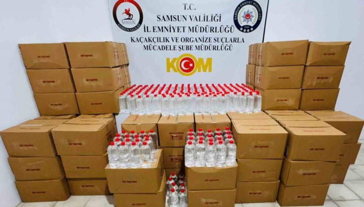 Samsun’da 1 ton 200 litre etil alkol ele geçirildi