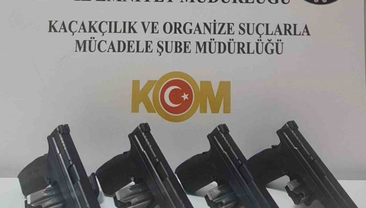 Samsun’da 2 kişi 4 adet tabancayla yakalandı