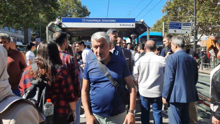 Yol çalışması nedeniyle Bağcılar – Kabataş Tramvay hattında yoğunluk yaşandı