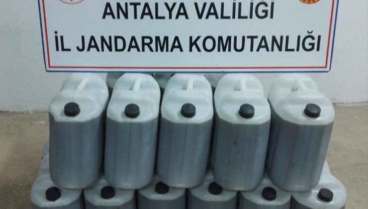 Antalya’da 6 bin litre sahte zeytinyağı ele geçirildi