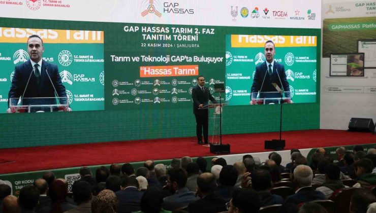 Bakan Yumaklı ve Bakan Kacır Şanlıurfa’da GAP Hassas Tarım 2. Faz Tanıtım Töreni’ne katıldı