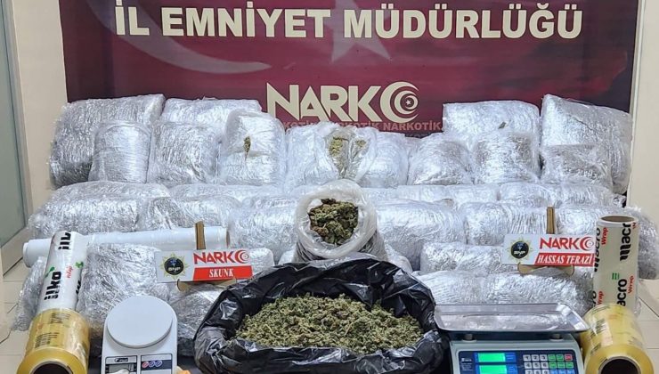 Batman’da 52 kilo 700 gram skunk ele geçirildi