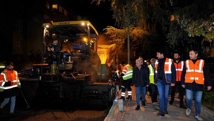 Beşiktaş’ta yol bakım ve onarım çalışmaları devam ediyor