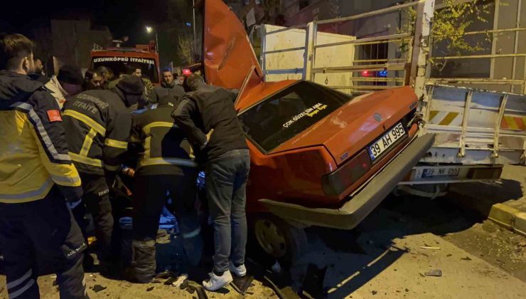 Edirne’de zincirleme trafik kazası: 1 yaralı