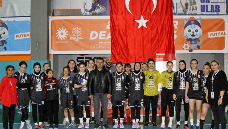 Erzurum ASH Spor Kulübü’nün hentbol galibiyeti