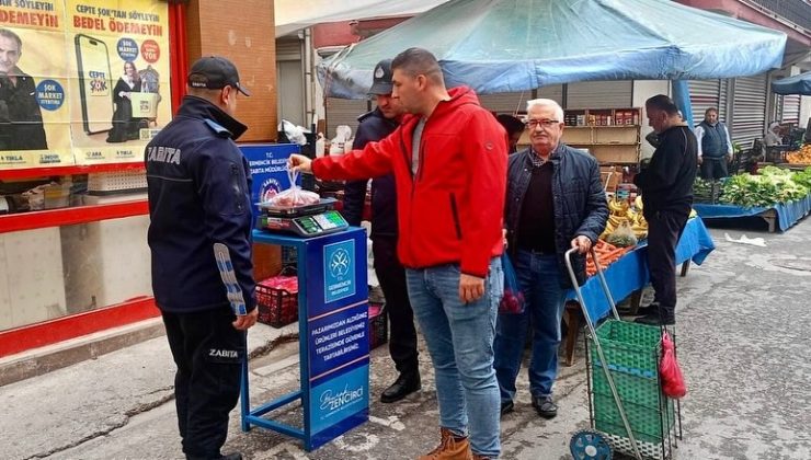 Germencik’te pazar yerlerinde tartı uygulaması başladı