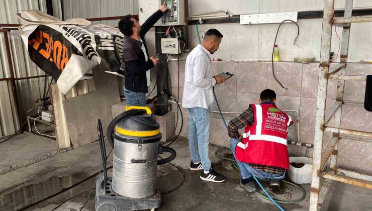 Hatay’da otopark ve oto yıkamalara yönelik uygulamada 10 işyeri denetlendi