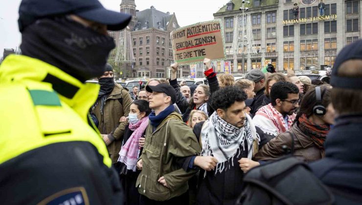 Hollanda’da Filistin destekçilerine polisten sert müdahale: 100’den fazla gözaltı