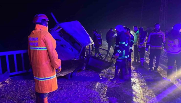 Iğdır’da zincirleme trafik kazası: 2 yaralı