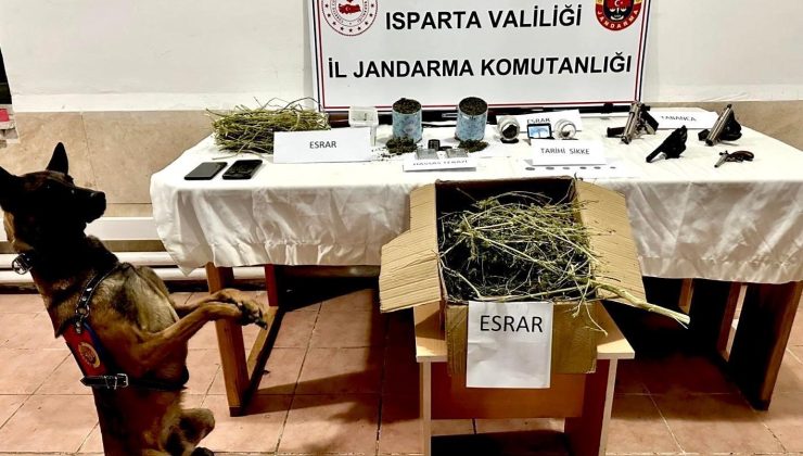 Isparta’da uyuşturucu operasyonu: 2 gözaltı