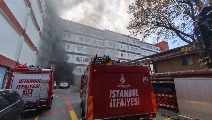 İstanbul Eğitim ve Araştırma Hastanesi’nde yangın paniği: Hastalar sedyeyle başka kliniklere sevk edildi