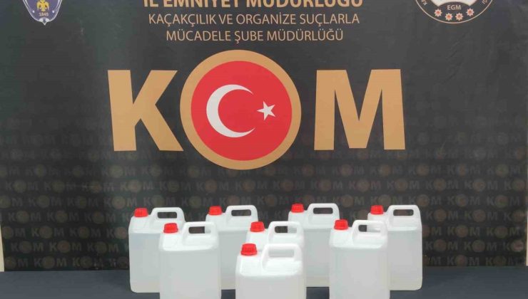 Kastamonu’da 40 litre etil alkol ele geçirildi