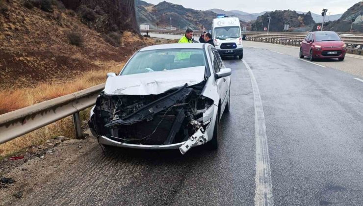 Kırıkkale’de iki otomobil çarpıştı: 1 yaralı