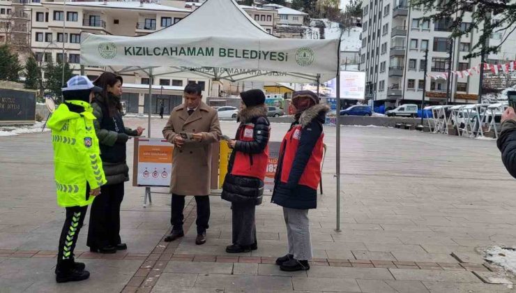 Kızılcahamam’da şiddete karşı bilinçlendirme çalışması yapıldı