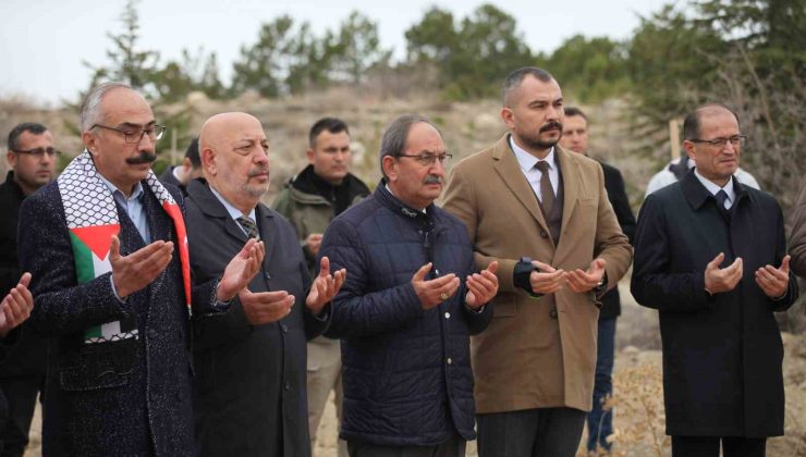 Konya’da, Gazze’deki basın şehitleri için hatıra ormanı kuruldu