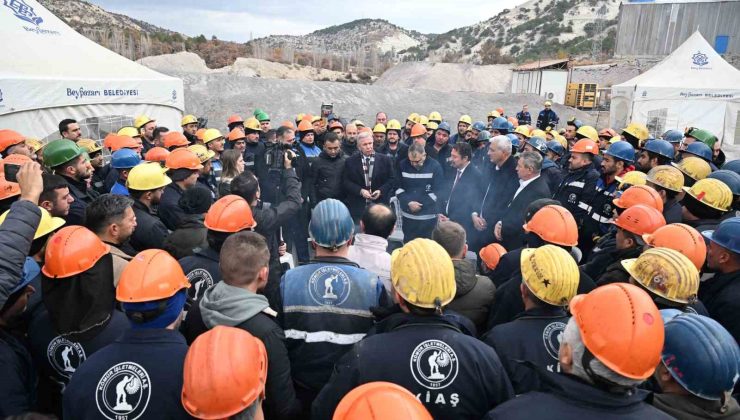 Mansur Yavaş’tan grevdeki maden işçilerine destek ziyareti