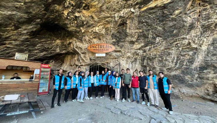 Muğla yurtlarında kalan öğrenciler Gökçeler Kanyonu’nu keşfetti