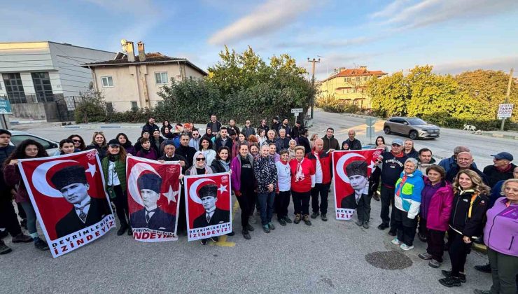 Mysia Yolları’nda Atatürk’ü anma yürüyüşü