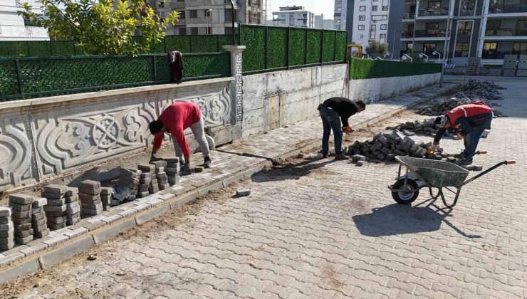 Nazilli sokaklarında kaldırım çalışması başlatıldı