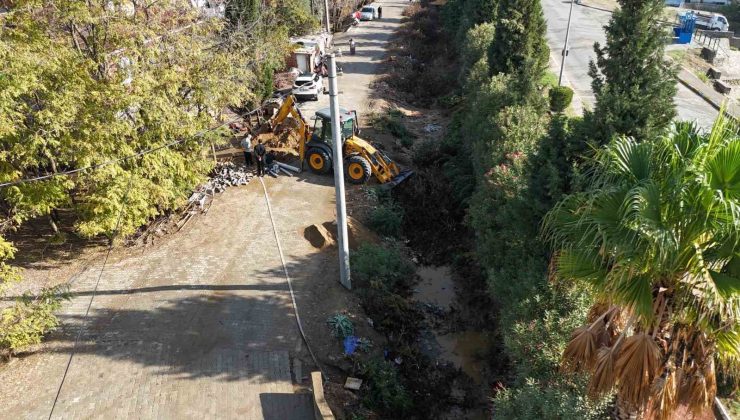 Nazilli’de dere yatakları temizleniyor