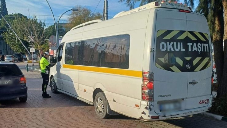 Okul servis araçlarına yönelik denetimler aralıksız devam ediyor