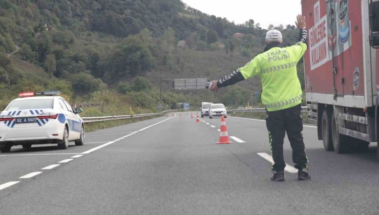 Ordu’da bir haftada yaklaşık 17 bin araç ve sürücüsü denetlendi