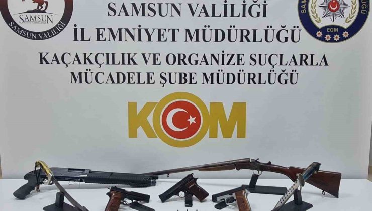 Samsun’da silah kaçakçılığı operasyonu: 1 gözaltı