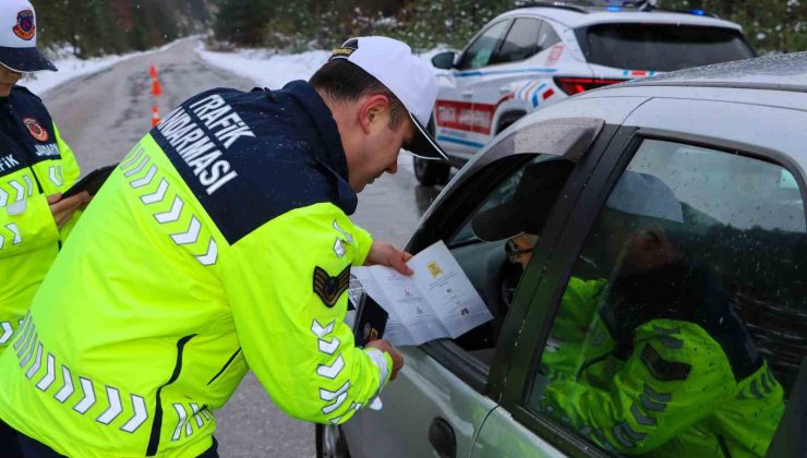 Sinop’ta sürücülere güvenli sürüş bilgilendirmesi