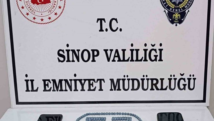 Sinop’ta uyuşturucu hapla yakalanan 1 kişi tutuklandı