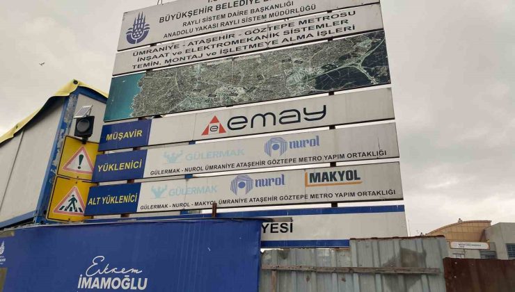 Ümraniye metro inşaatında paralarını alamayan işçilerden eylem