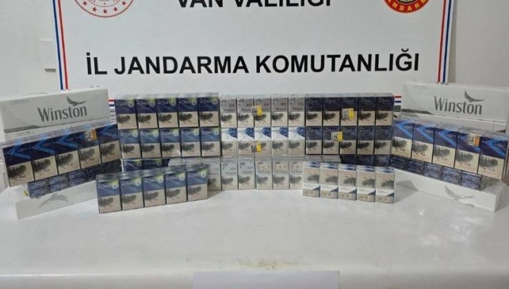 Van’da 860 paket kaçak sigara ele geçirildi