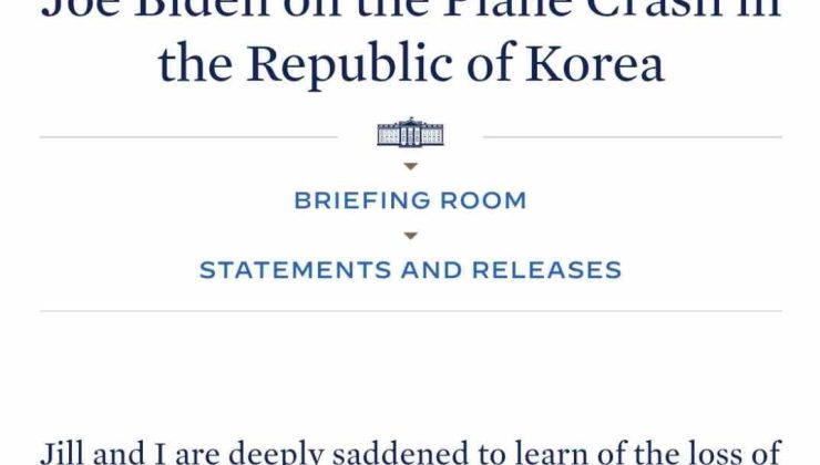 ABD Başkanı Biden’dan Güney Kore’deki uçak kazası ile ilgili açıklama: “Derin üzüntü duyuyoruz”