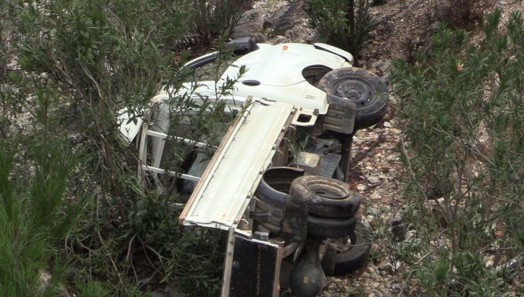 Alanya’da kamyonet dereye uçtu: 1 ölü, 1 yaralı