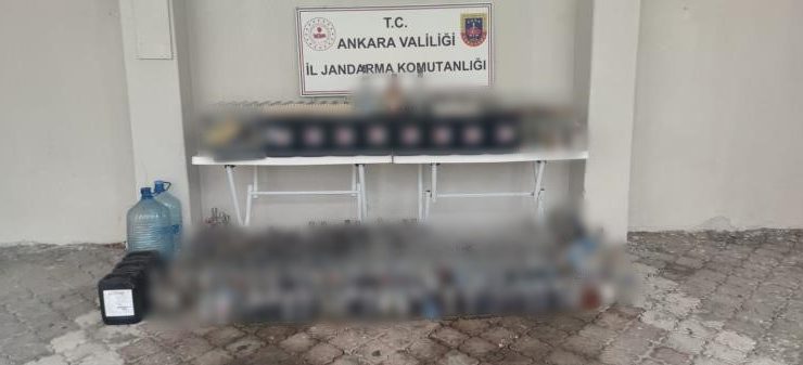 Ankara’da jandarmadan yılbaşı öncesi sahte alkol operasyonu