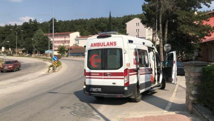 Bilecik’te devrilen motosiklet sürücüsü yaralandı