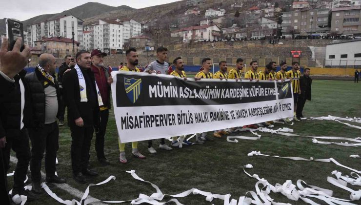 Bitlis’te bölgesel amatör maçta olaylar çıktı