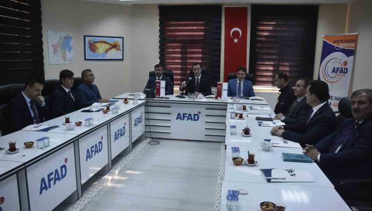 Bitlis’te ‘İl Afet Risk Azaltma Planı’ toplantısı yapıldı