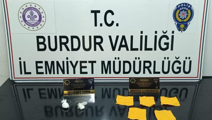 Burdur’da durdurulan araçta uyuşturucu çıktı, 1 şüpheli tutuklandı