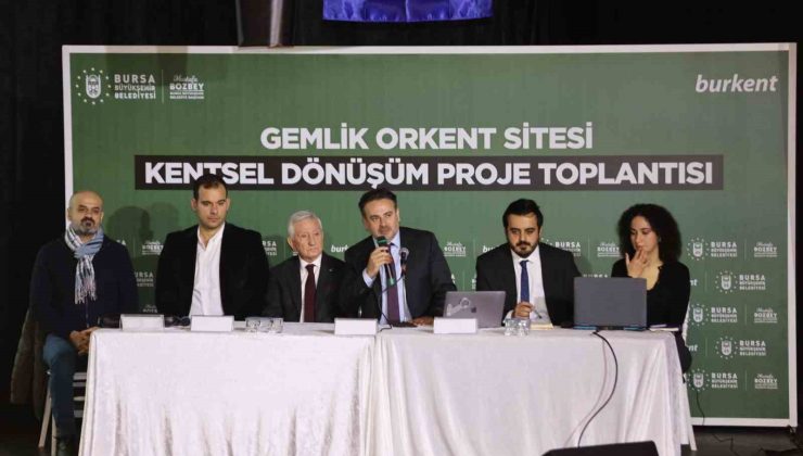 Büyükşehir’den Gemlik’te kentsel dönüşüm atağı