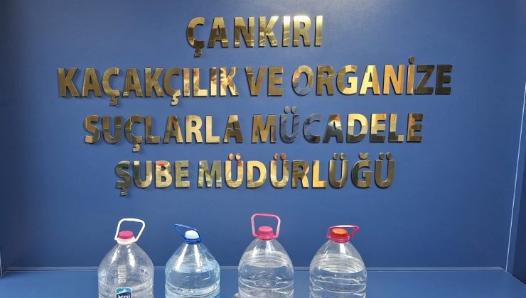 Çankırı’da 15 litre kaçak alkol ele geçirildi