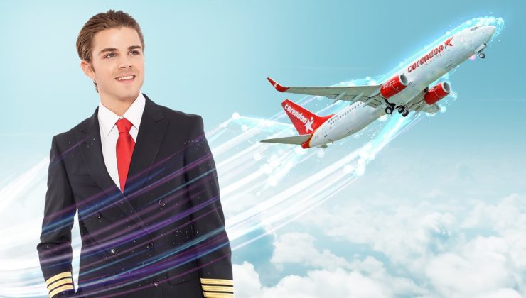 Corendon Airlines’ın pilot yetiştirme programına 500 kaptan pilot adayı başvurdu