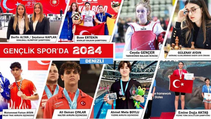 Denizlili sporcular 2024 yılında farkını ortaya koydu