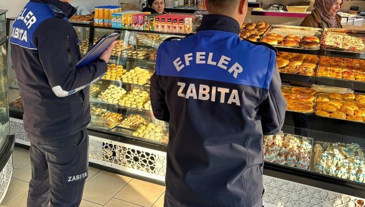 Efeler Belediyesi’nden yılbaşı öncesi hijyen denetimi