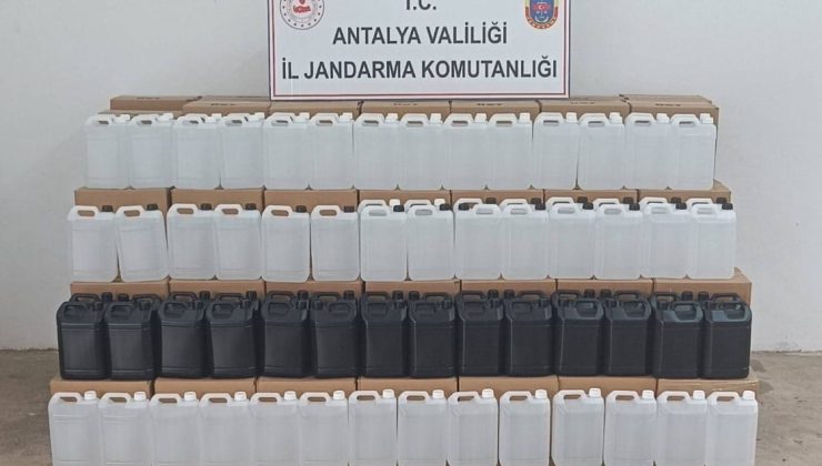 Gazipaşa’da 3 bin litre kaçak etil alkol ele geçirildi